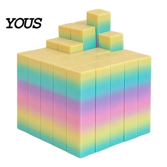 Kids Stress Relief Toys 3D Printed Slippery Cube Toy, Telescopic Toy Pocket Size Flexible Decompression for Adults