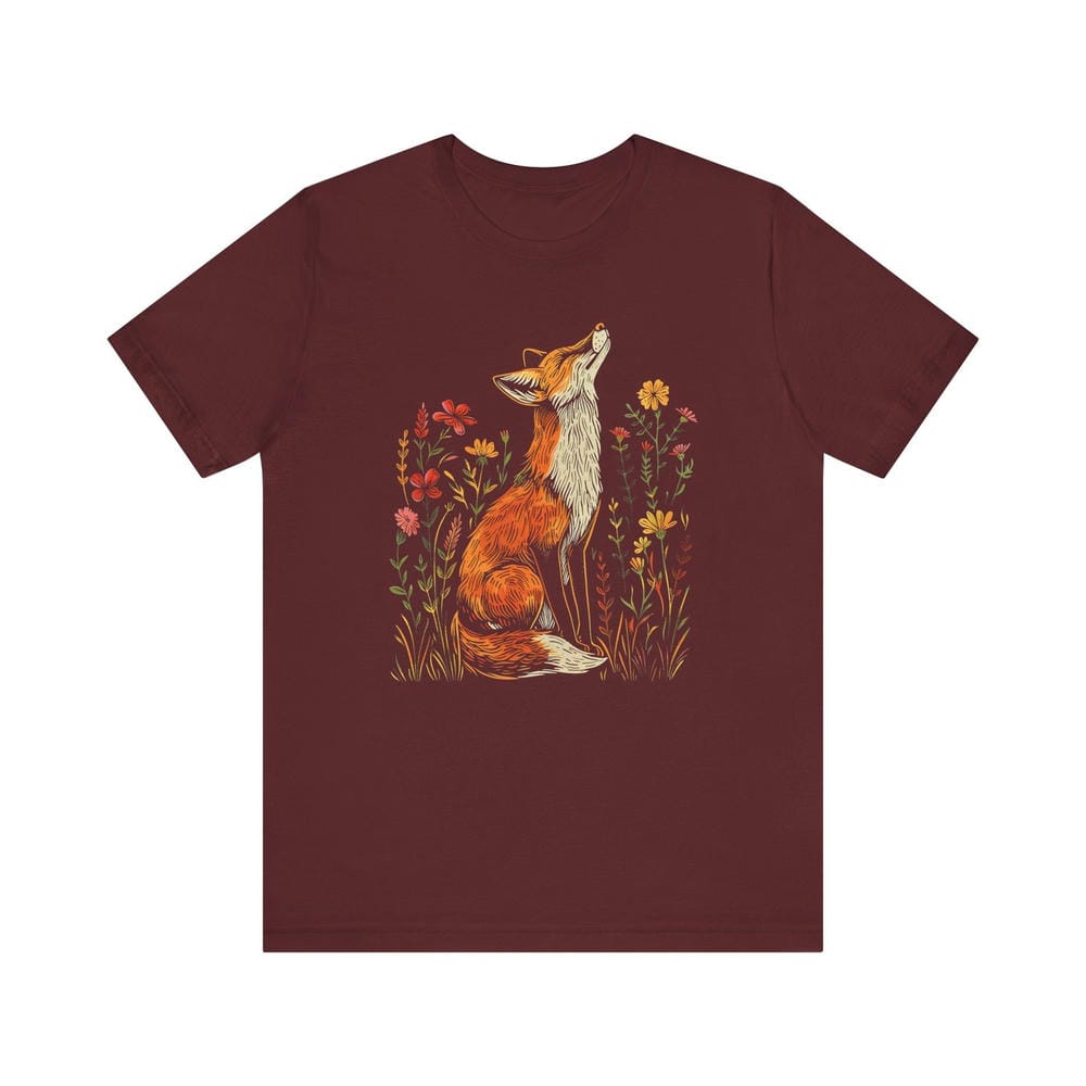 Винтажная рубашка с полевыми цветами и лисой Comfort Shirts Light Academia Cottagecore Forestcore причудливая рубашка повседневная повседневный топ Y2K уличная одежда