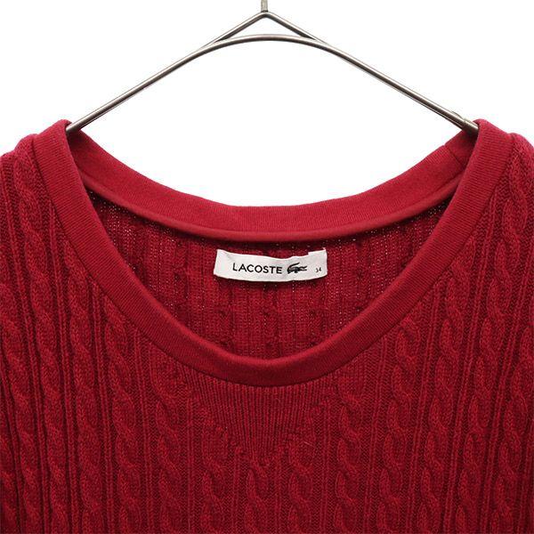 Lacoste Короткий рукав цельный 34 Красный Женский Б/у