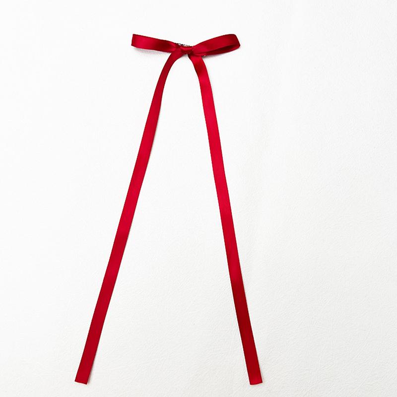 Заколка для волос в виде банта из ленты в корейском стиле, длинная заколка с кисточками, милый головной убор для женщин и девочек, модные аксессуары для волос для вечеринок