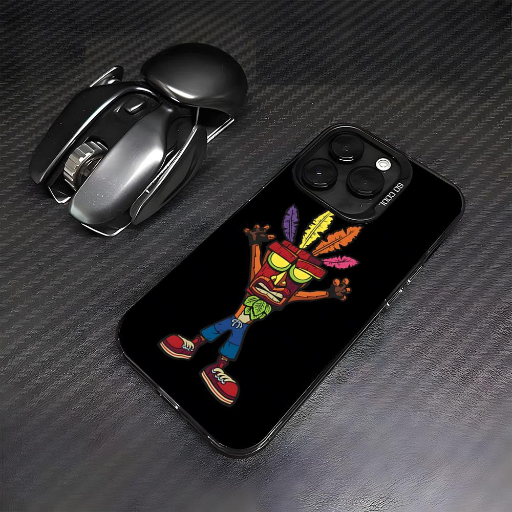 Crash-Bandicoots-Game Phone Case For IPhone17 Air 16 15 14 Plus 13 12 11 Pro 7 8 XS Max XR Silver Black Bumper Case