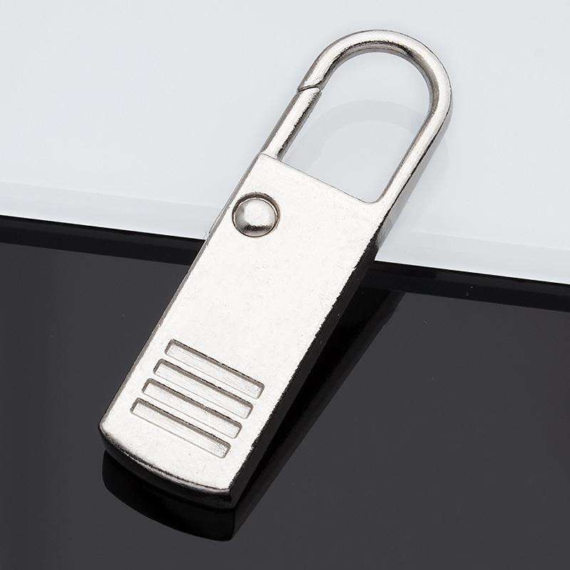 2Pcs Universal Metal Removable Pull Tab Zipper Head Accessories Detachable Zipper Puller for Clothing Bags