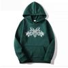 2025 men's fashionable casual hooded sweatshirt with skull print Halloween men's and women's warm hooded sweatshirt pullover