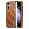 AZNS For Samsung Galaxy Z Fold6 5G Case Electroplating Carbon Fiber Texture PU+TPU Phone Cover
