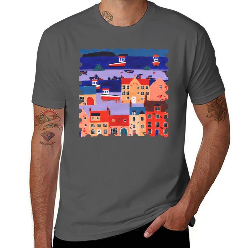 An East Neuk Sea View Tshirt Outdoor Activity Sports Tshirt