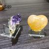Acrylic Art Display Stand, Clear Tabletop Rock Easel Stands, Small Collectibles Shelf For Holder for Crystal Geodes Mineral Agate Coral Gemstone
