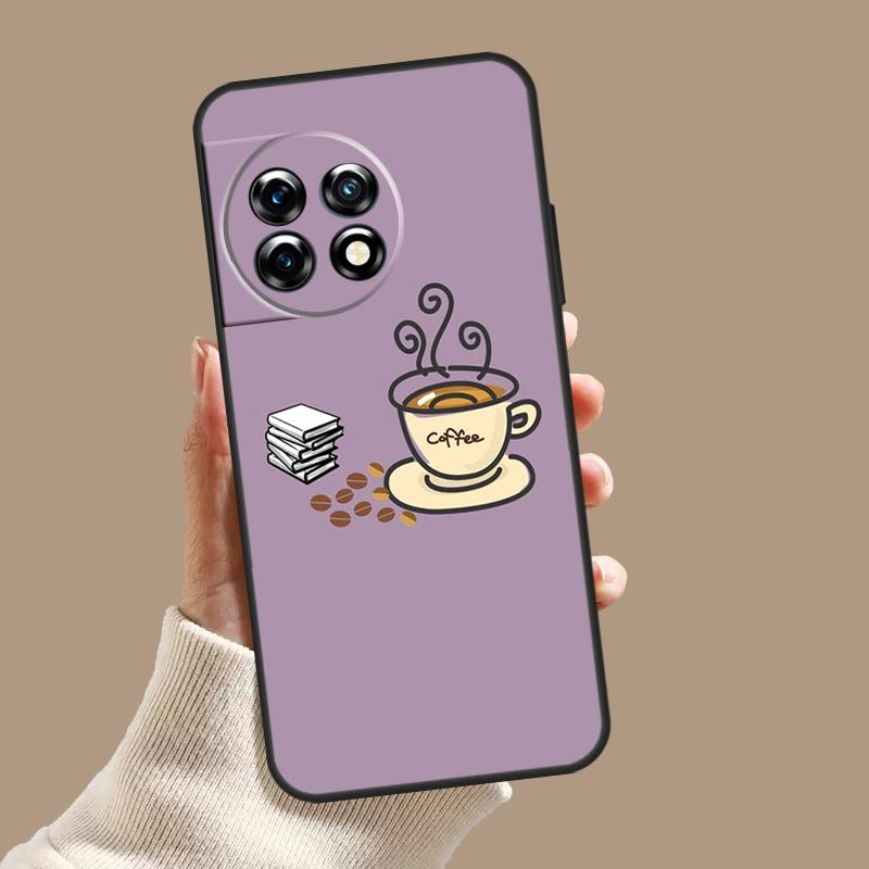Чехол 'Книги и Кофе' для OnePlus Nord CE 5 2 3 4 Lite N30 OnePlus 13 11 12 15 13T 13R 10T 12R 9 10 Pro