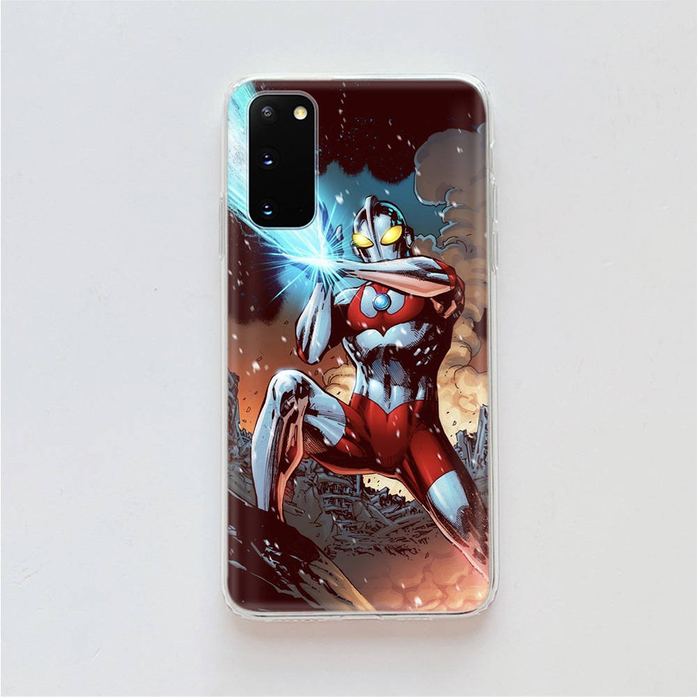 AD91 Ultraman прозрачный чехол для Samsung A04 A14 A23 A34 A54 M23 M33 M52 M53 Realme 10 9 C30S C35 C55 VIVO Y02 Y21 Y33S Y51 X80 V25 чехол