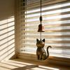 Retro Cat Wind Chime Handmade Cute Kitten Wind Chime Vintage Hanging Wind Chime for Garden Patio Porch Indoor Decor Cat Lover Gift Idea