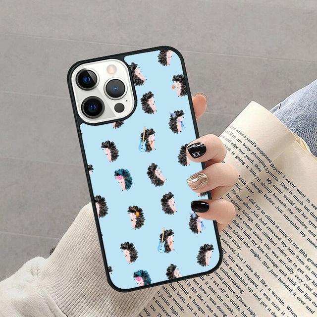 Prickly Hedgehog Cute Cartoon Phone Case For iPhone 17 Air 16 pro max 15 14 plus 12 13 Bumper Shell Cover coque