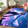 1Pc Cyberpunk Neon Future Rug, Office Carpet Indoor Outdoor Doormat, Non-Slip, Comfortable, Living, Christmas Halloween, Xmas Gift S1684