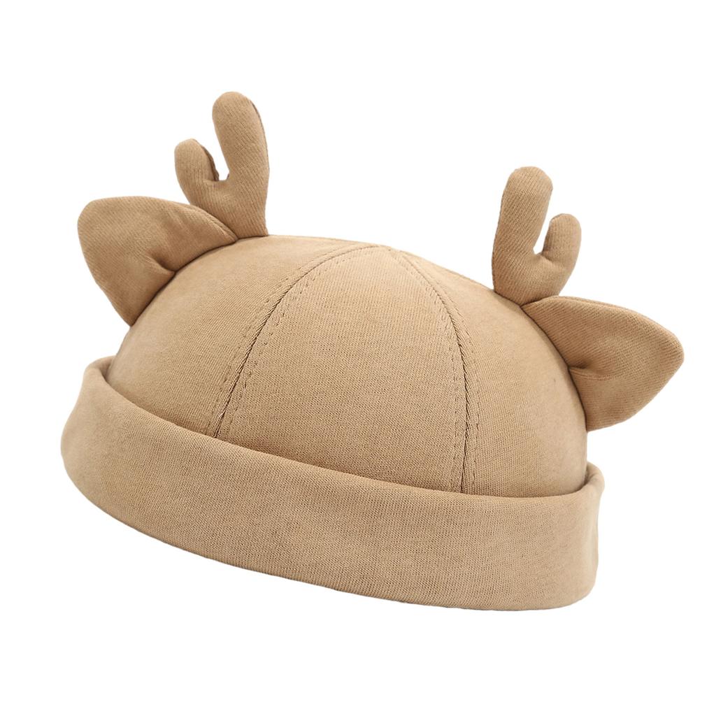 Винтажная шапка-бини, рождественская шляпа, шляпа-докер, шляпа без полей, регулируемая шляпа с ушками оленя, универсальная для женщин и мужчин