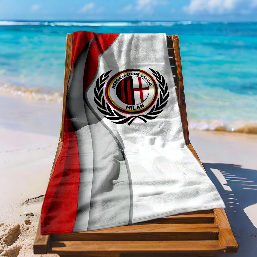 Ac Milan Beach Towel Quickdry Soft Microfiber Comfortable Lightweight