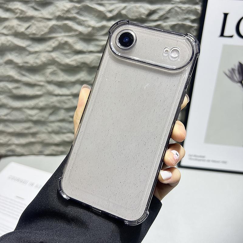 Противоударный прозрачный чехол со блестками для iPhone 17 Pro Max Air 16E 16 E 15 Plus 14 Pro 13 12 11 17Pro Женские чехлы для телефонов Аксессуары
