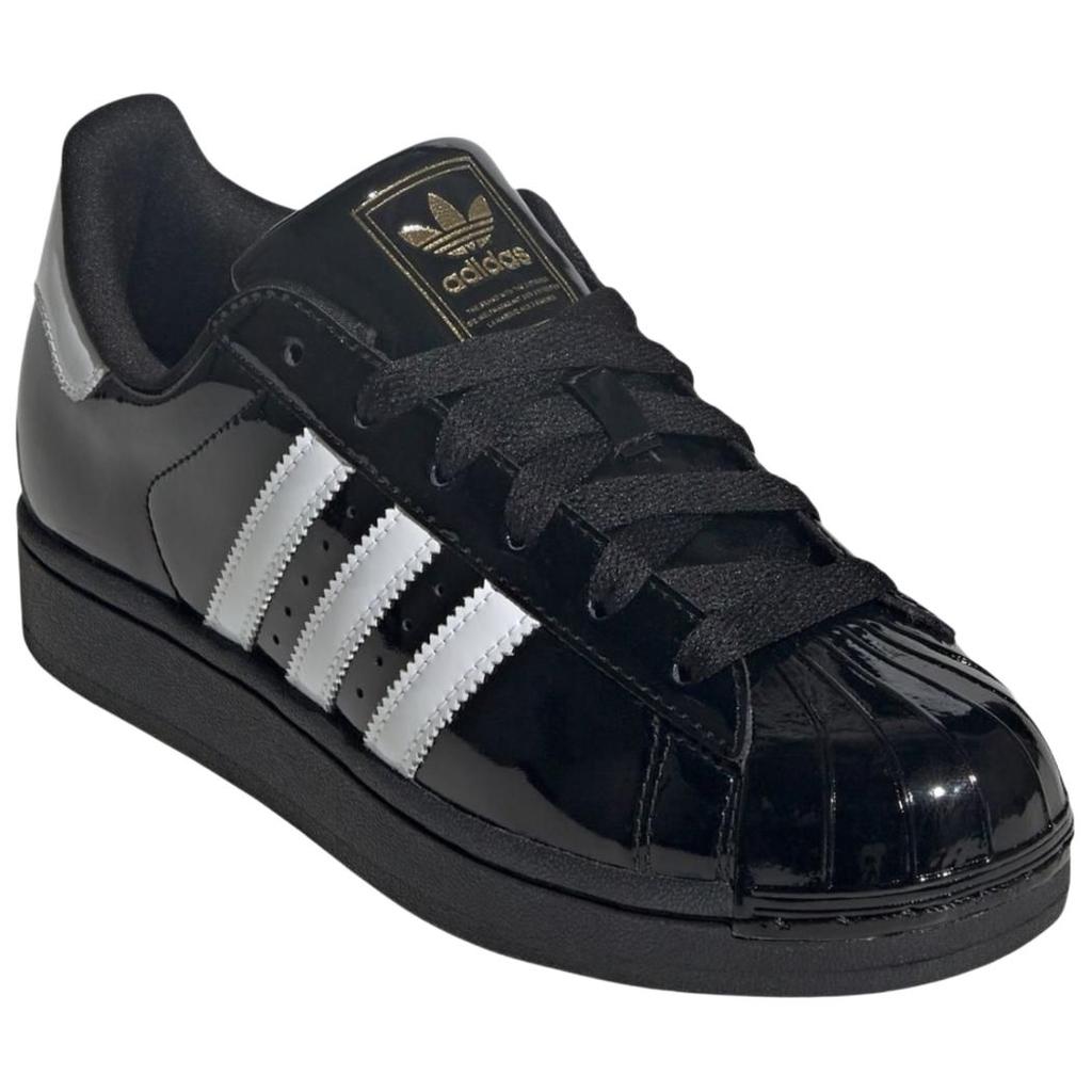 Adidas Женские кроссовки Superstar 2 Core Black Cloud White Gold-Metallic JS4009