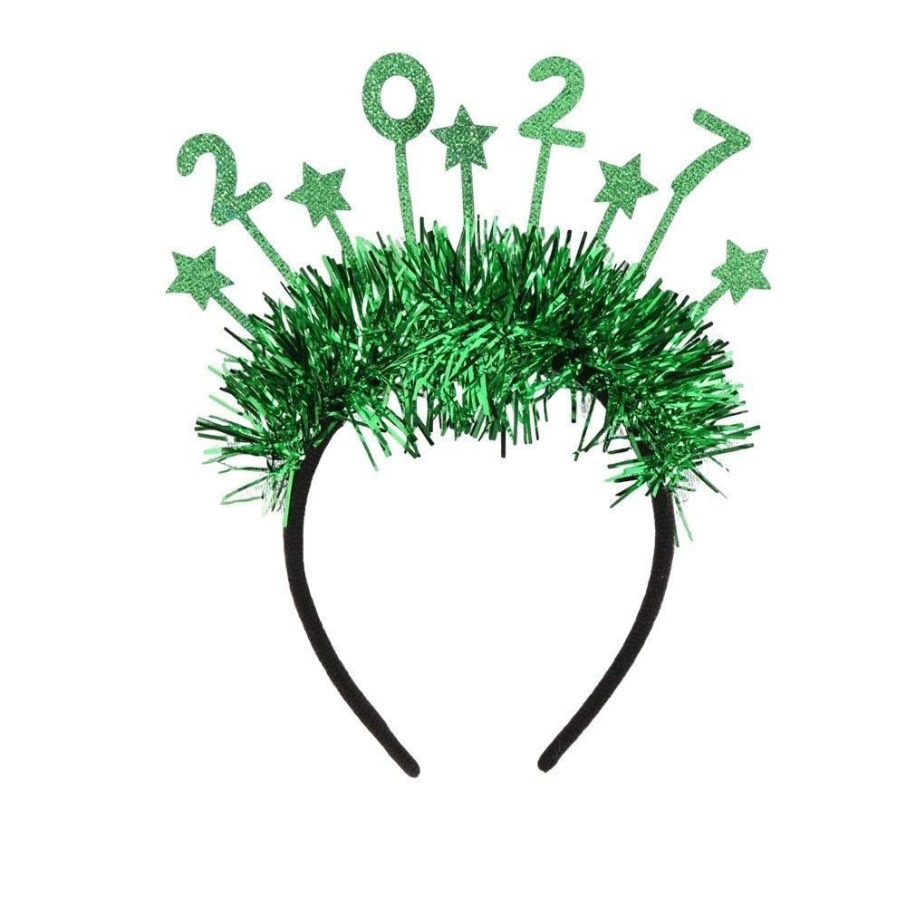 Glitter Christmas Hairband Star Sequin Party Photo Props Happy New Year Headband Party Supplies