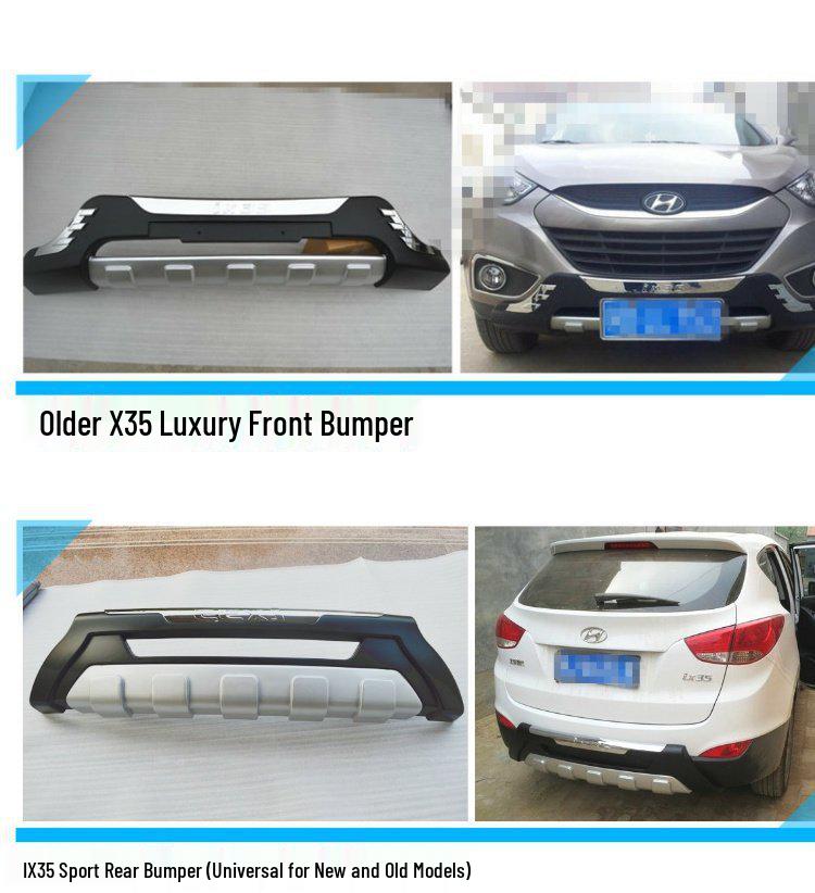 Защитные накладки на бампер Hyundai ix35 (2010-2017): Специфические модификации передней и задней части