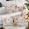 Прекрасный цветочный узор уютная наволочкаСпальня Диван Декоративная наволочка на подушку С молнией Мягкая наволочка