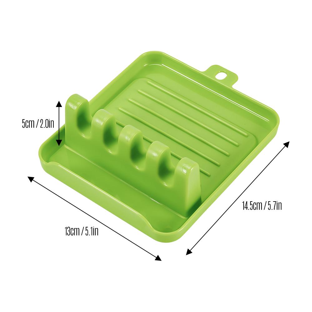 Kitchen Utensil Rest with 4 Slots to Hold Pan Ladle Spoon Chopsticks Storage Rack Organizer for Home Kitchens Restaurants
