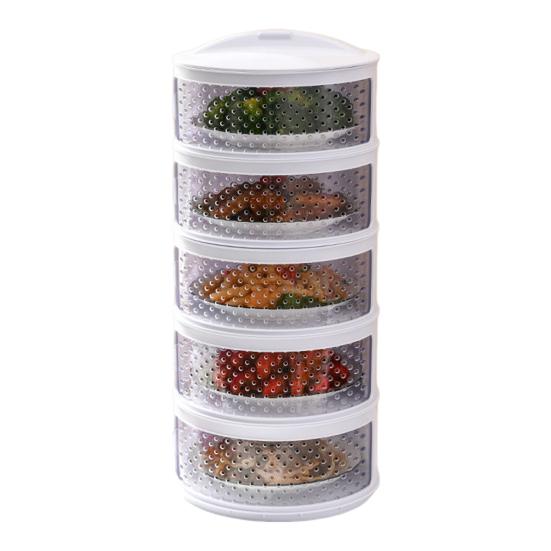 Insulated Vegetable Cover Multi-layer Stackable Food Box Anti-fly Dust-proof Heat Preservation Kitchen Supplies Picnic BBQ Helper
