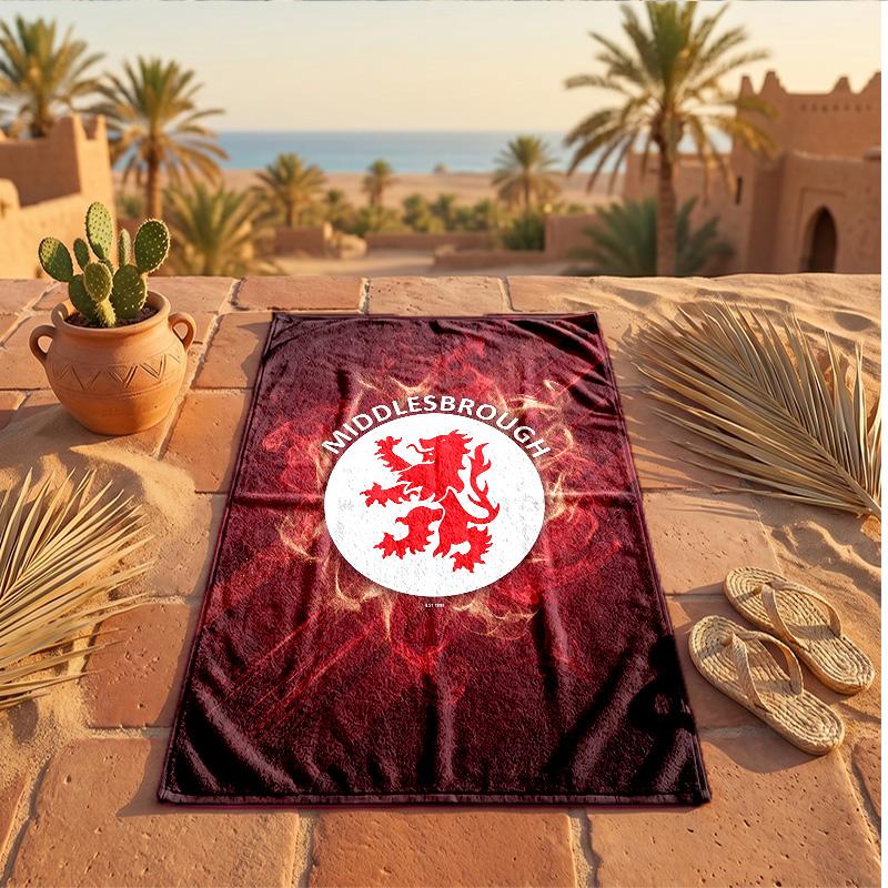 Middlesbrough Theme Beach Towel Soft Quick?dry Towel For Summer Beach Vacation Swimming
