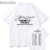 Футболка Sabrina Carpenter Short n' Sweet Album Tour Crewneck Please Please Please Футболка с коротким рукавом унисекс для женщин, модная уличная одежда