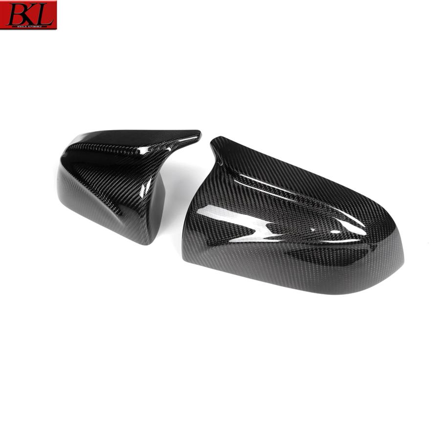For Tesla Model 3 Carbon fiber mirror cover car rearview mirror housing black glossy finish modification and upgrade body kitT