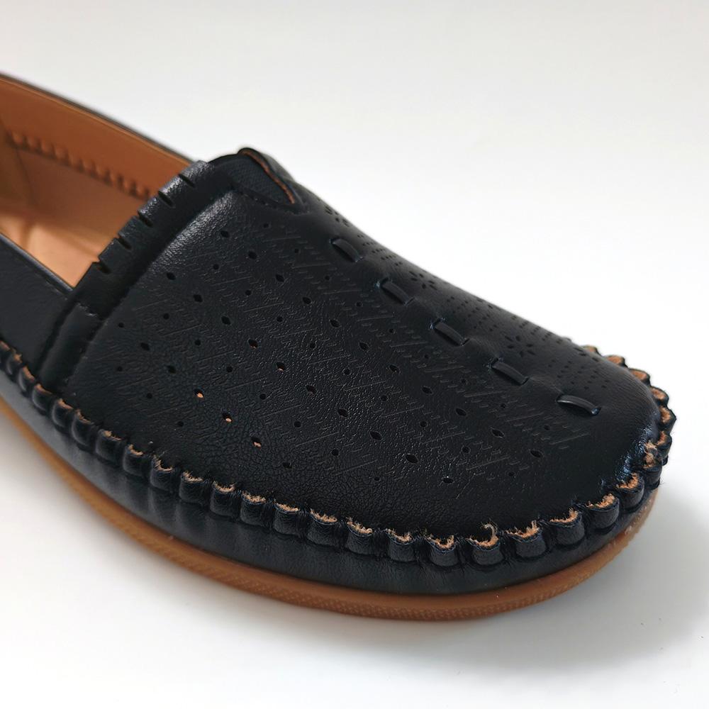 Весенне-Летняя Обувь Женские Лоферы Легкие Черные Без Шнуровки Повседневная Обувь На Низком Каблуке Мягкие Удобные Большого Размера 42