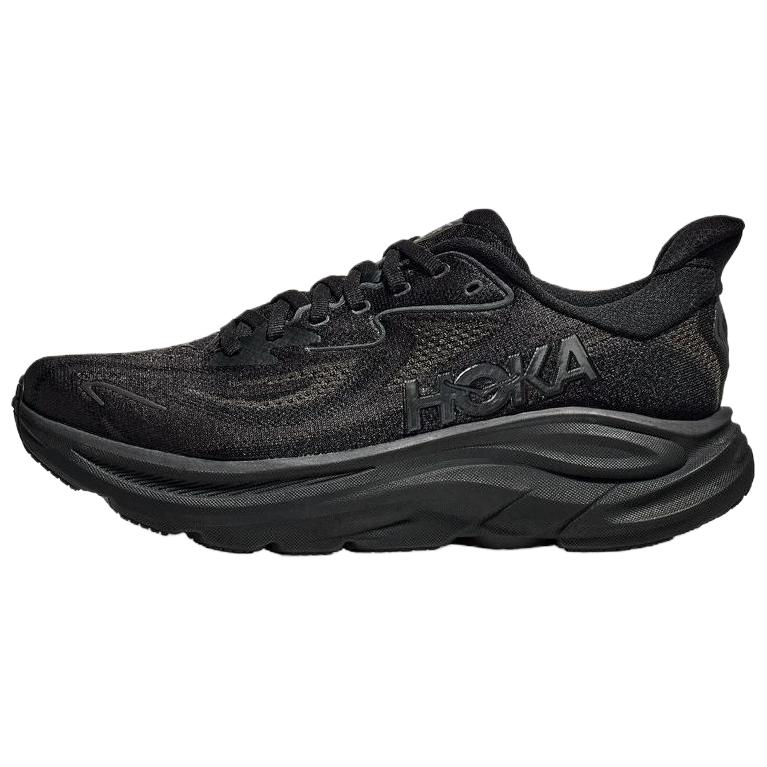 HOKA One One CLIFTON 10 Нескользящие Устойчивые к истиранию Низкие Повседневные Беговые Кроссовки Мужские Черные 1162051-BBLC