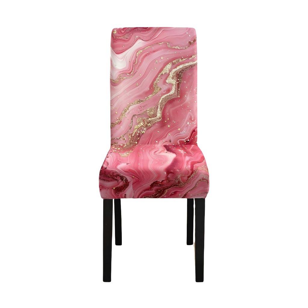 Чехол для стула с принтом из мрамора, универсальный чехол для стула Four Seasons для дома