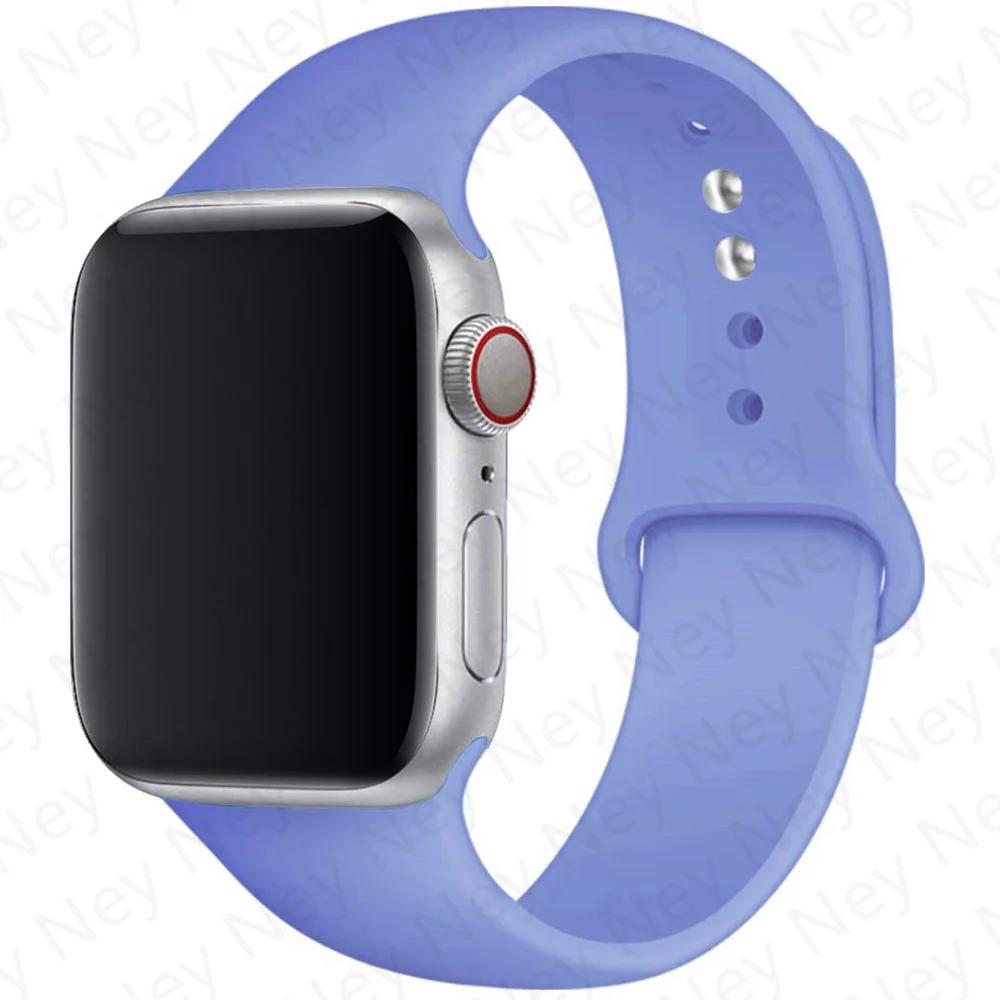 Силиконовый ремешок для Apple Watch Band 44 мм 40 мм 49 мм 45 мм 41 мм 38 мм 42 мм Correa Belt Bracelet IWatch Series 9 8 7 6 5 3 SE Ultra 2