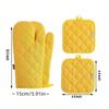 4-piece Set of Oven Gloves with High Heat Resistance, Thick Kitchen Extension, Oven Gloves for Kitchen Baking