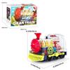 Transparent Electric Gear Train Toys With Music and Rotating Light Electric Gear Locomotive Toy