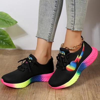 Женская обувь мода повседневная спортивная женская дышащая сетчатая толстая подошва спортивная обувь забудьте сетку женская вулканизированная обувь