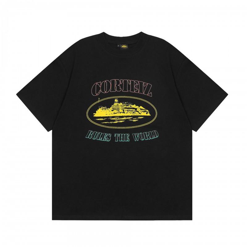Corteiz Alcatraz Short Sleeve T-Shirt Men Women Casual Hip Hop Streetwear Loose Fit