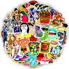 100 PCS Sexy Sticker Anime Graffiti Animal PVC Stickers for DIY Notebook Travel Case Motorcycle Helmet Car Guitar Decals Sticker