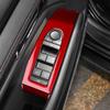 Carbon Fiber For Mazda 3 Axela  -2025 Front Door Window Switch Trim Anti Scratch Wear Resistant Interior Car Accessories