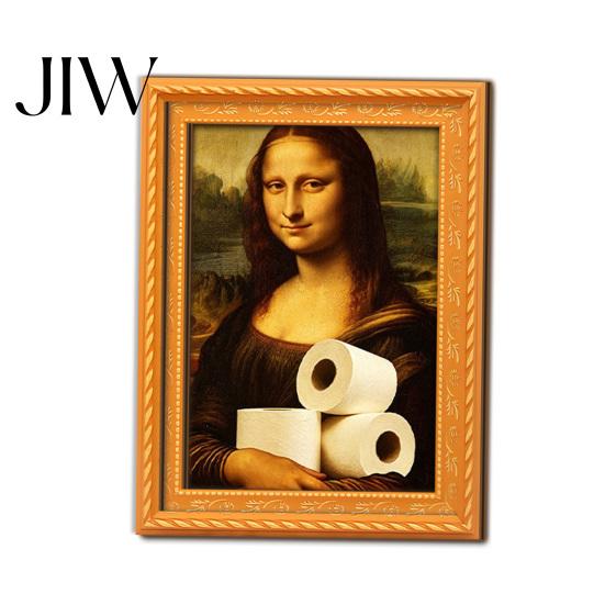 Customizable Fridge Art Frames Funny Small Wooden Magnet Picture Frame, Vintage Oil Painting Pattern Retro Style Magnetic Refrigerator Locker for Home