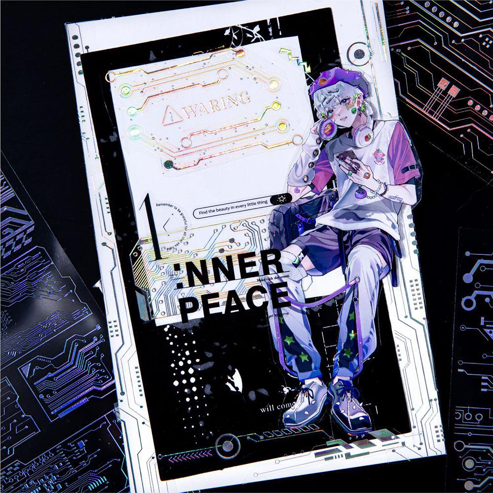 Набор элементов наклеек ПЭТ серия универсальный узор материал ручной аккаунт DIY карточка наклейка
