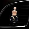 1Pc Car Butterfly Glass Bottle, Reusable Car Essential Oil Diffuser, Empty Glass Bottle Pure Decoration Car Accessories