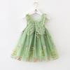 Girls Princess Tulle Dress Sleeveless Party Gown 3D Wings Fairy Kids 3-8 Years