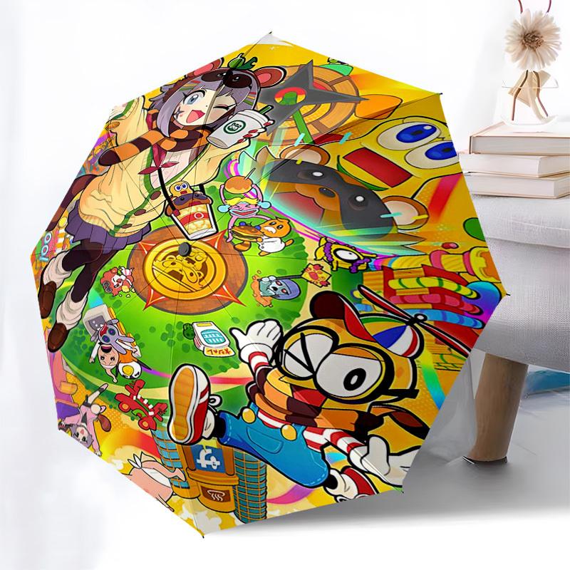 1pcbow Festival Umbrella: Automatic Opening, Foldable Design, 8-Bone Iron Frame, Outdoor Use, Perfect Gift for Fans, Travelers, Daily Use.Y028