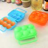 Egg Holder Food Storage Box Holder Container Accessories Supplies Plastic Modern Rectangle Glossy 6Grids