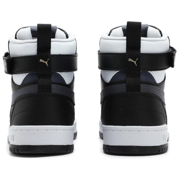 Puma Rbd Game Casual Comfortable Thin Sole Breathable Mid-Top Skate Shoes Unisex Skate Shoes Black White 385839-32