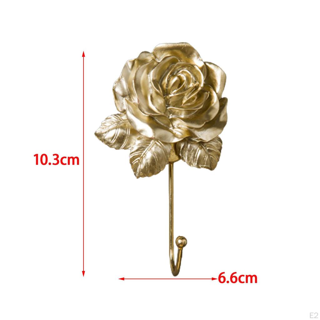 Роза Крючок Шляпа Пальто Смола Стена Современная Вешалка Для Полотенец Для Ванной Комнаты Дверь Одежда для
