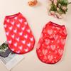 Модный жилет для собак, одежда для маленьких собак, рождественский костюм с принтом в виде сердца, футболка для щенка, свитер для кошек, чихуахуа, мопса, одежда для домашних животных