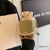 Foreign Style Small Bag Popular New Fashion Design Versatile Pearl Chain Messenger Bag Shoulder Bucket Commuter Bag