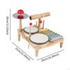 Ксилофон барабанная установка деревянные музыкальные наборы Монтессори детский сад инструмент игрушка