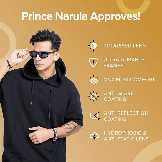 Intellilens Round Polarized & UV Protected Sunglasses For Men & Women| Goggles for Men & Women