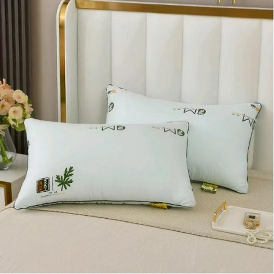 Подушка для поддержки шеи с не проминающимся наполнителем и чехлом, 48x74 см, Идеально подходит для дома, отеля или общежития